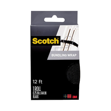 Scotch Reclosable Fastener, 12 ft, 3/4" W, 24 PK RF3740